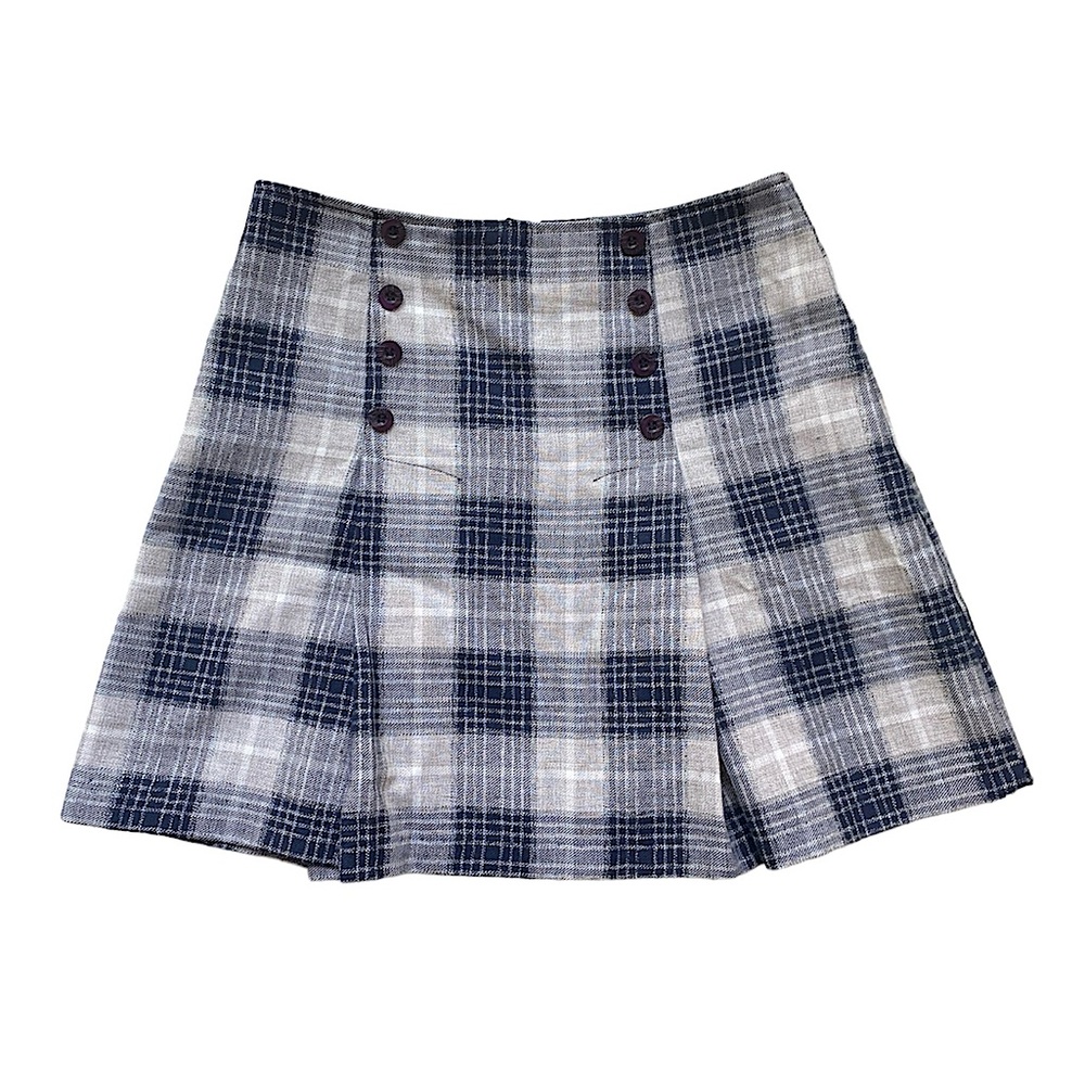 Vintage Plaid Mini Skirt